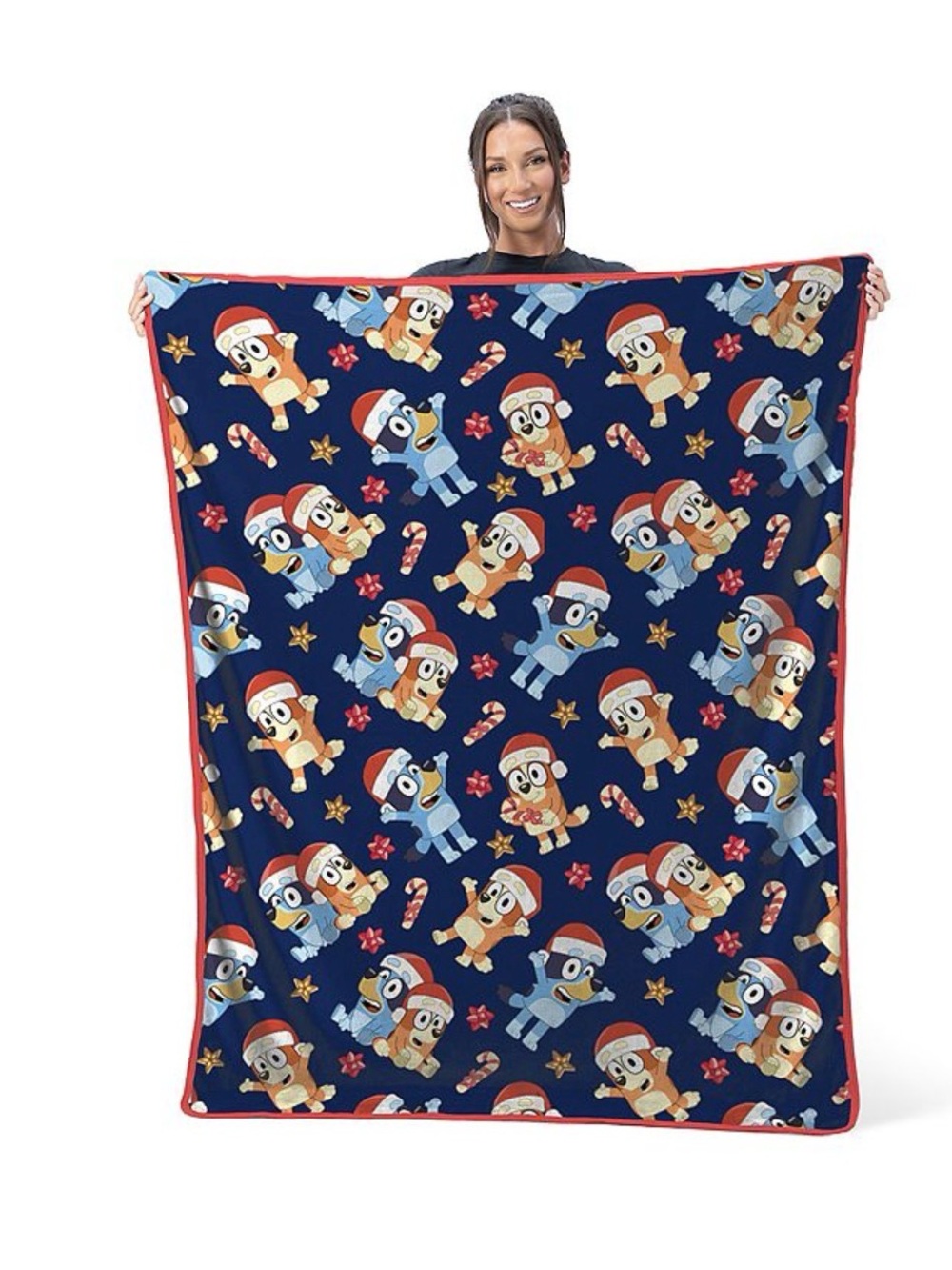 Bluey Holiday Silk Touch Throw Blanket Christmas